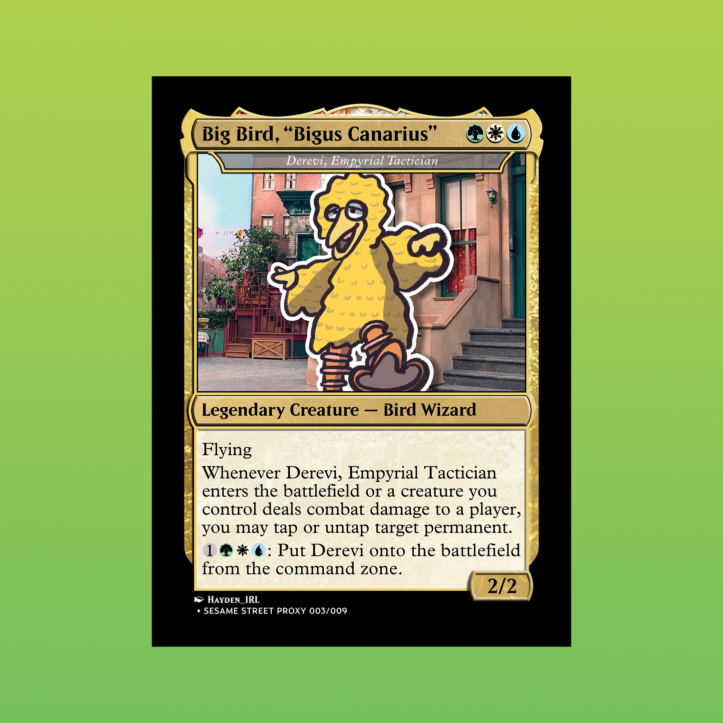 [Sesame Street] Big Bird, "Bigus Canarius"